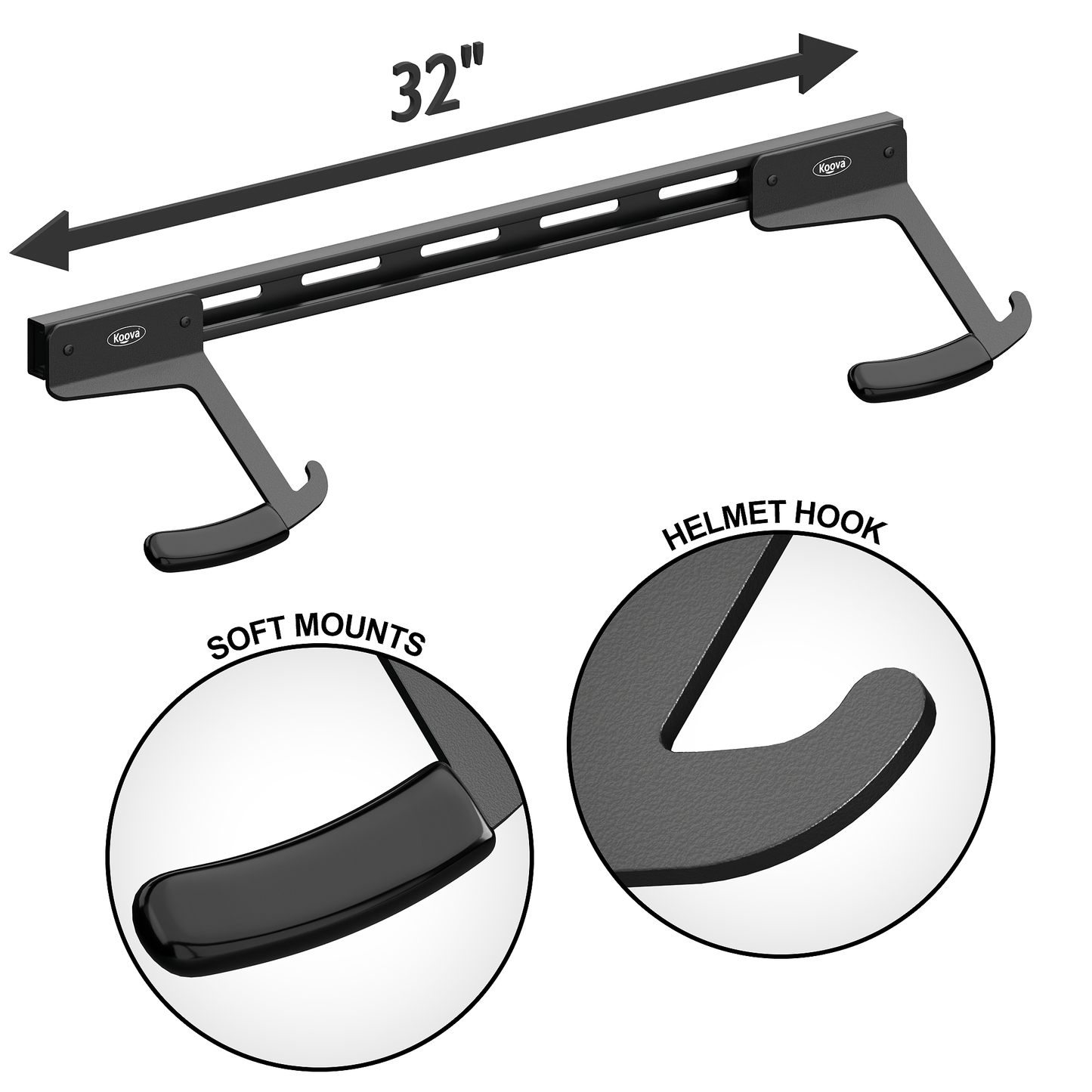 Koova E-Bike Wall Rack for 2 Jumbo Bikes