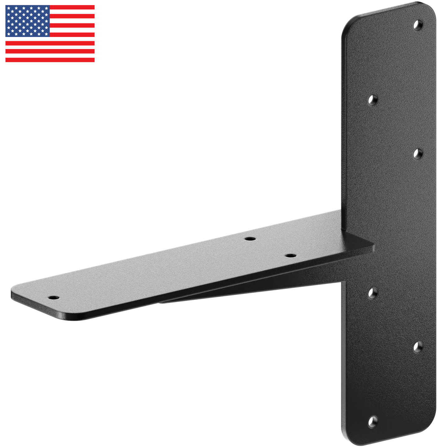 Ultimate Heavy-Duty Floating Granite Bracket - Premium T-Bracket for Cantilever Shelving | Strong, Invisible Support for Free Hanging Countertop Shelf Bench| Made in USA | Sleek Seamless DIY Design | Lifetime Warranty (1-PACK)