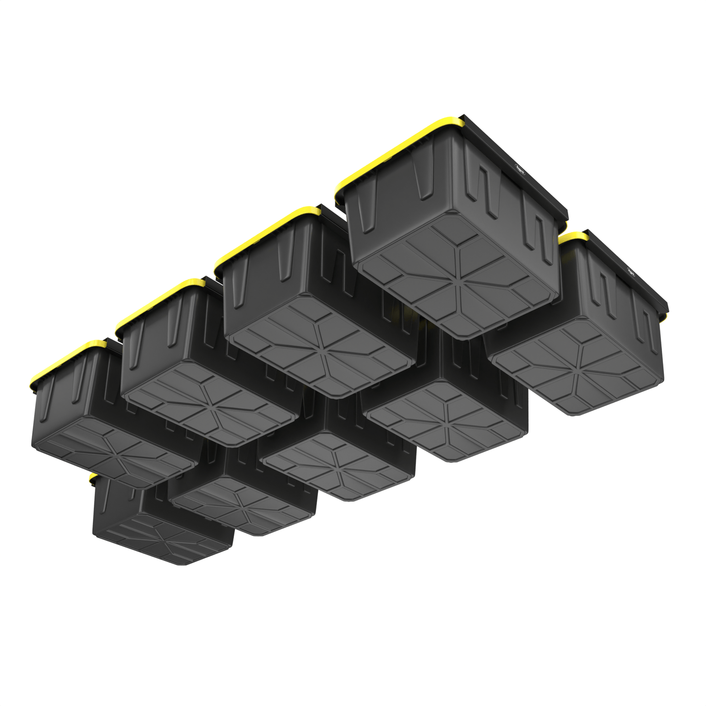 Overhead Storage Bin Rail System - Made in USA
