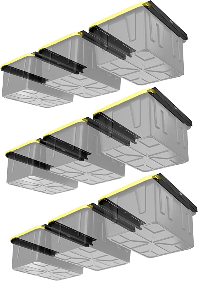 Overhead Storage Bin Rail System - Made in USA