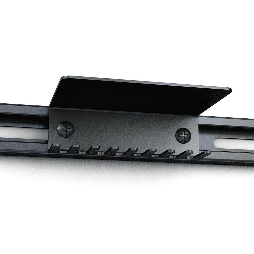 Gas can shelf with tool holders for garage storage on Koova system