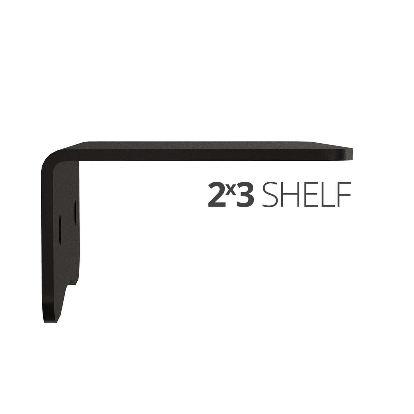 Small wall mounted shelves for home, office and garage - 2x3 Side