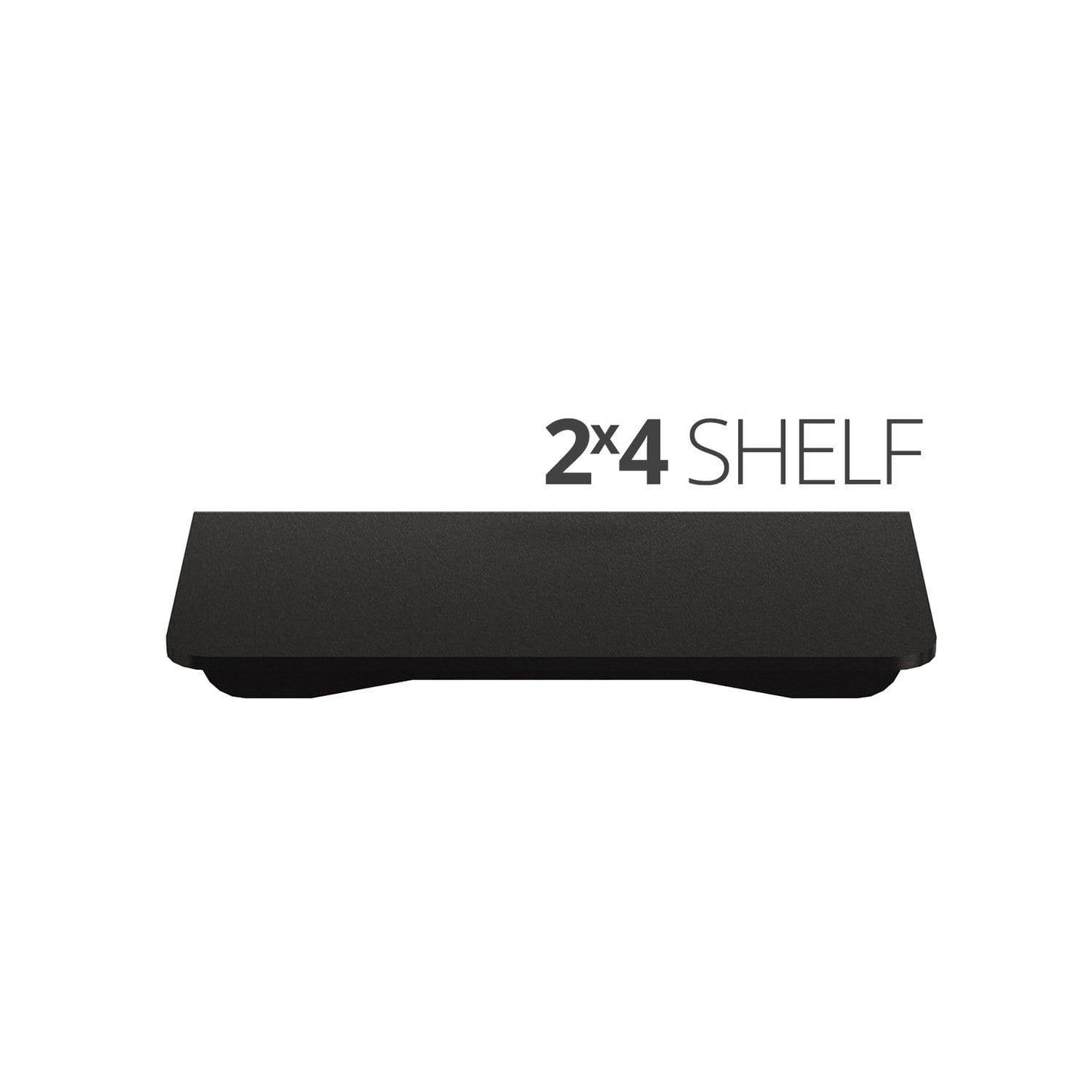 Small wall mounted shelves for home, office and garage - 2x4 top