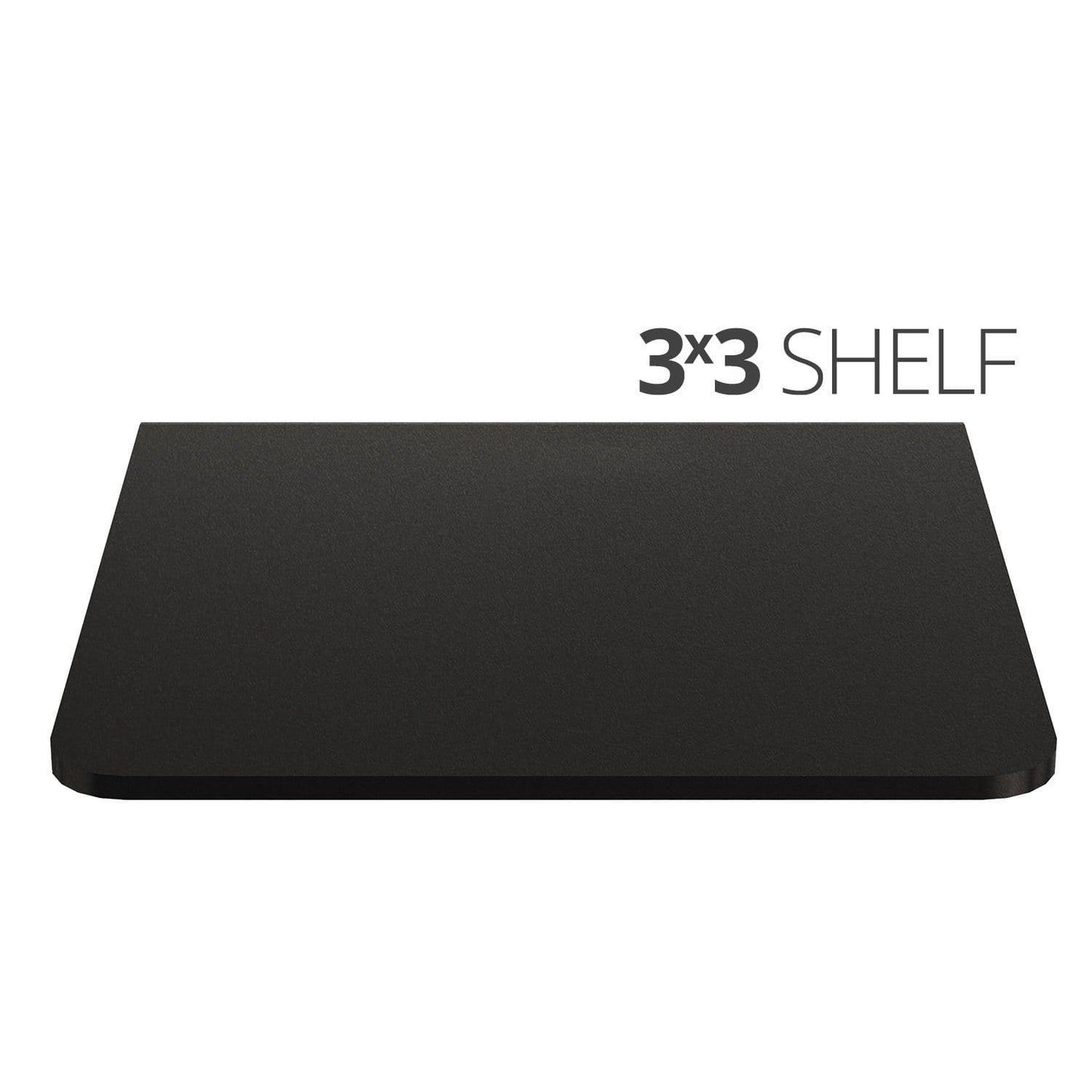 Small wall mounted shelf for home, office and garage - 3x3 top