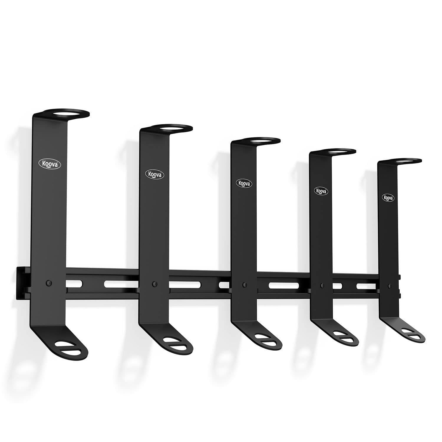 Wall mounted fishing rod holder for offshore fishing poles