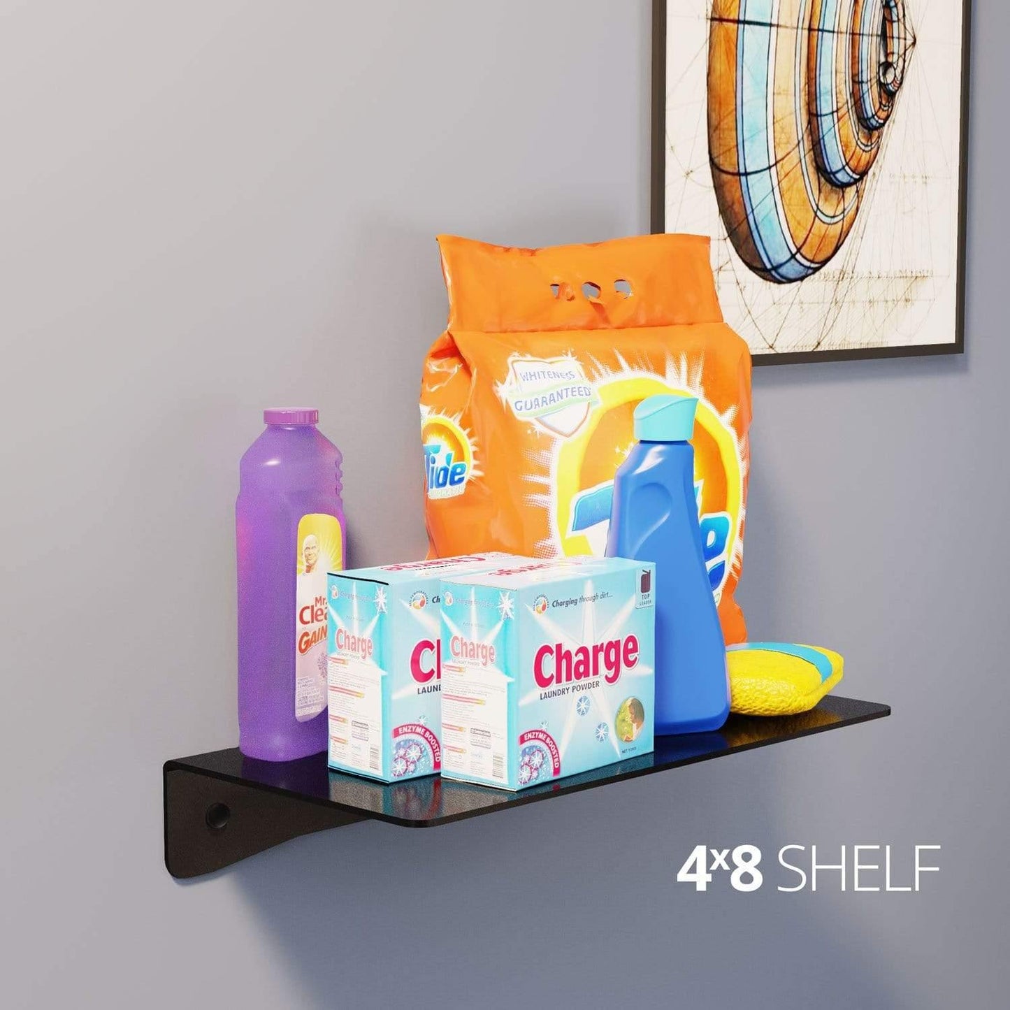 Koova Medium Wall Mount Shelf - 4x8 In use in room