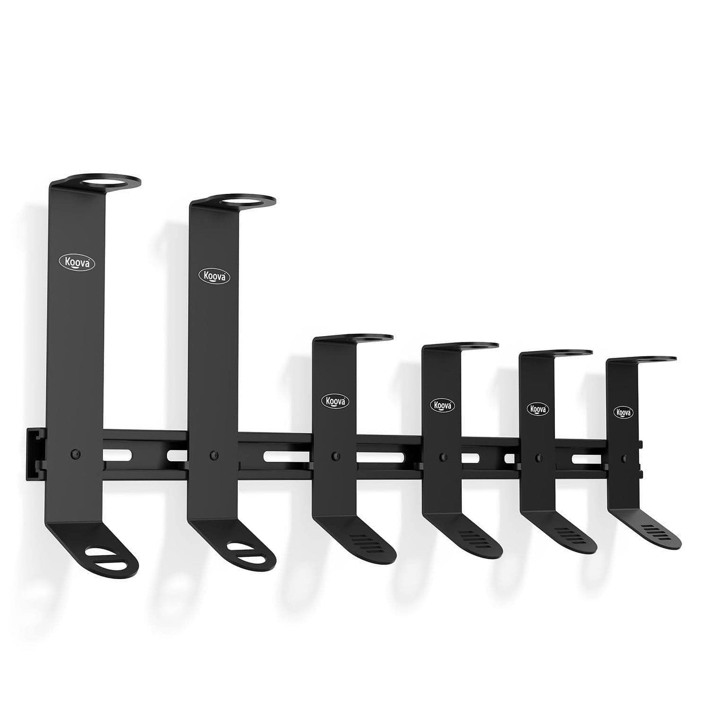 Wall mounted fishing pole holder for spinning and offshore fishing poles