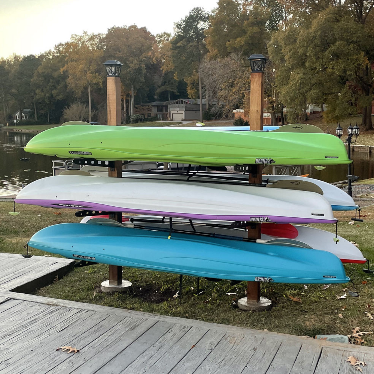 Customer Image of Kayak Racks Mounted By Dock