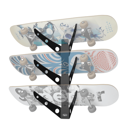 Skateboard Rack for 1, 2 or 3 Skate Decks - Koova