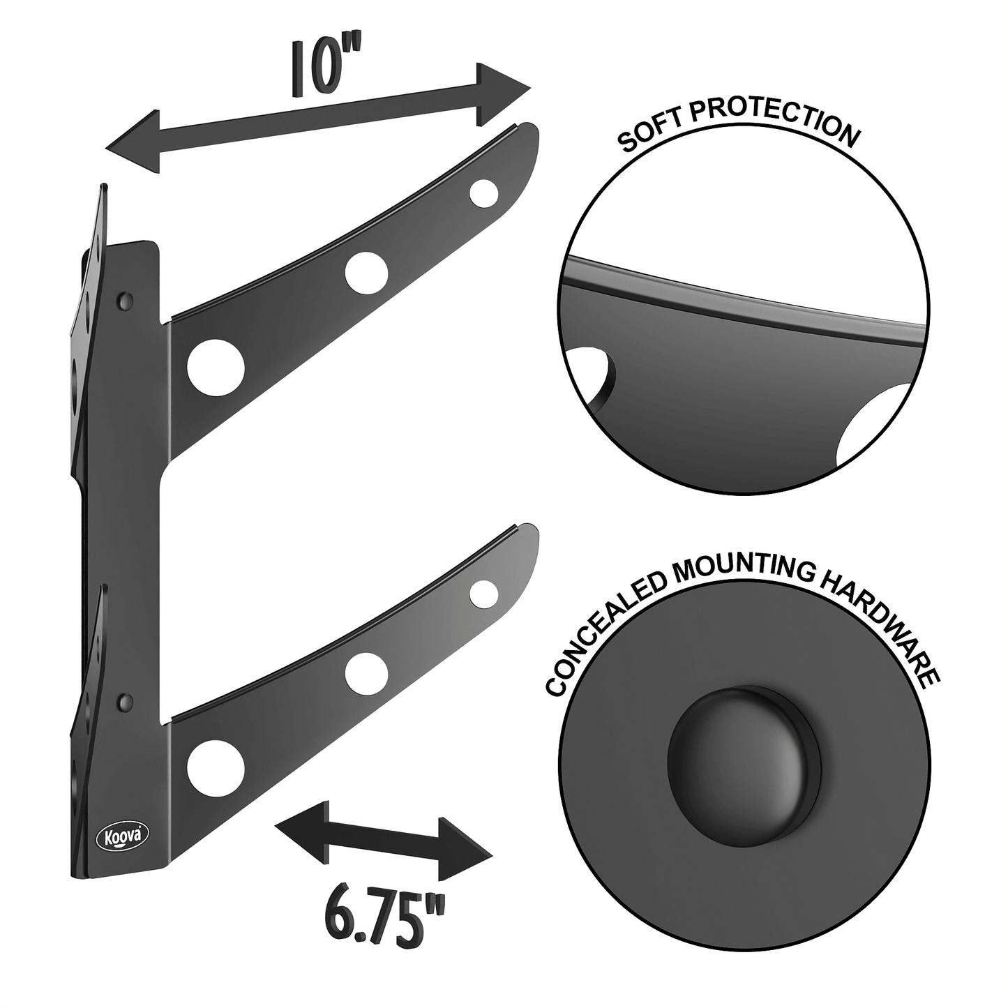 Skateboard Rack for 1, 2 or 3 Skate Decks - Koova