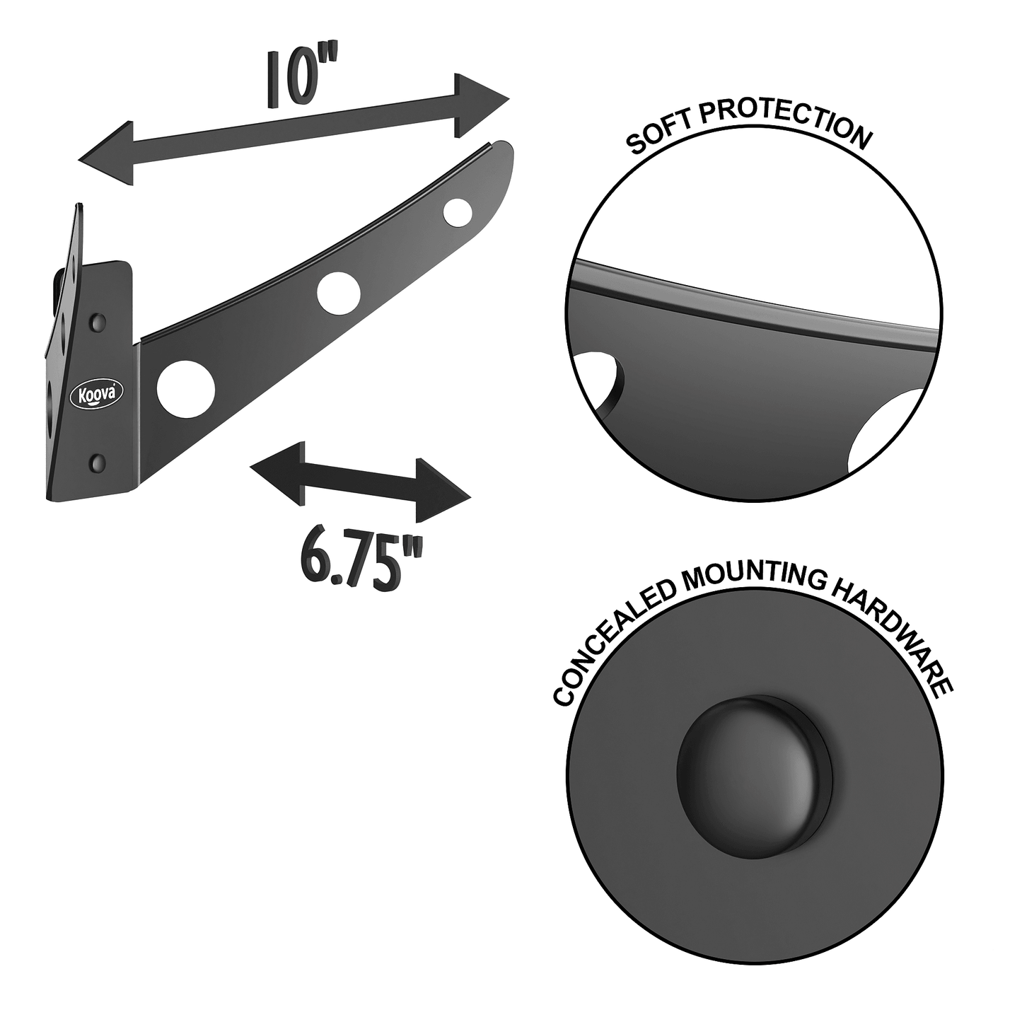 Skateboard Rack for 1, 2 or 3 Skate Decks - Koova