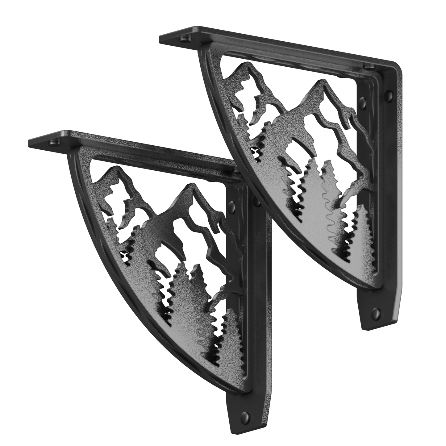 Bull's Bay Heavy Duty Steel Brackets for Shelving