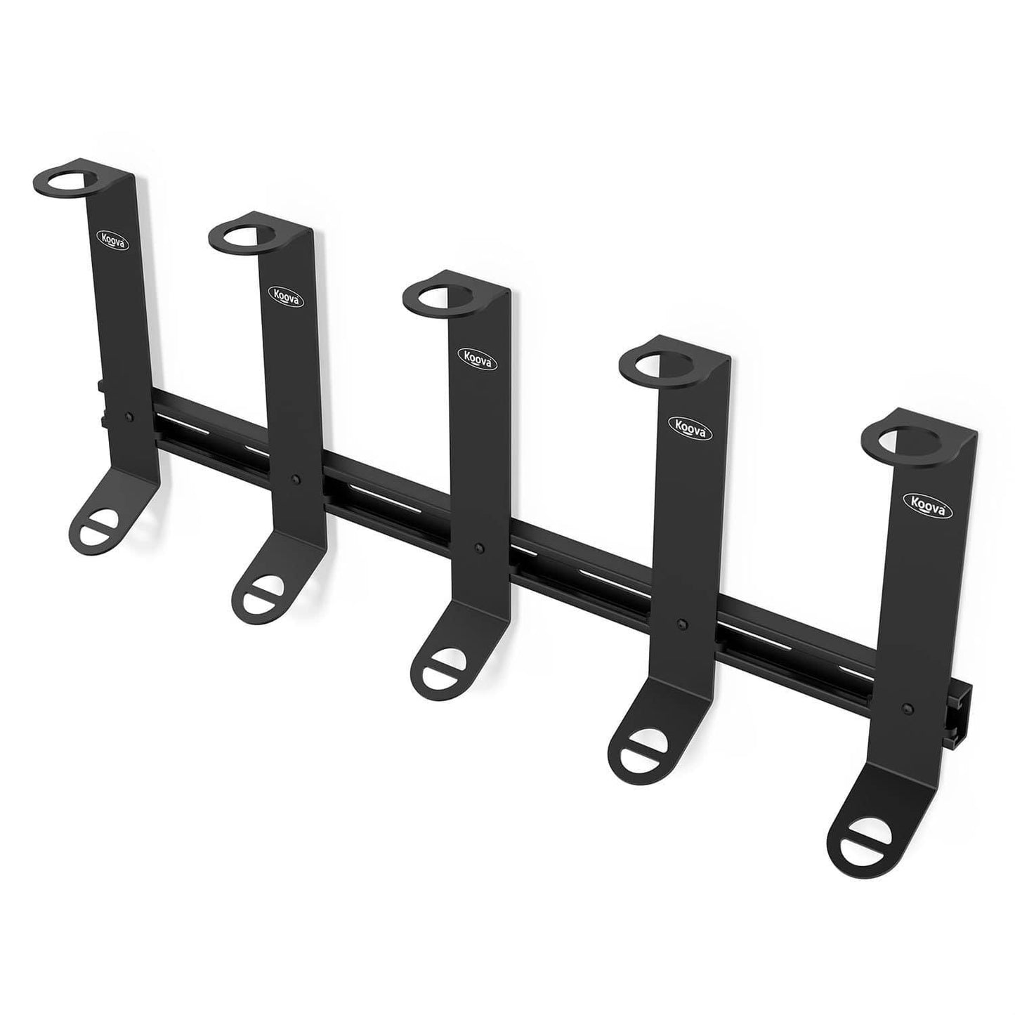 Wall mounted fishing pole rack for offshore fishing poles