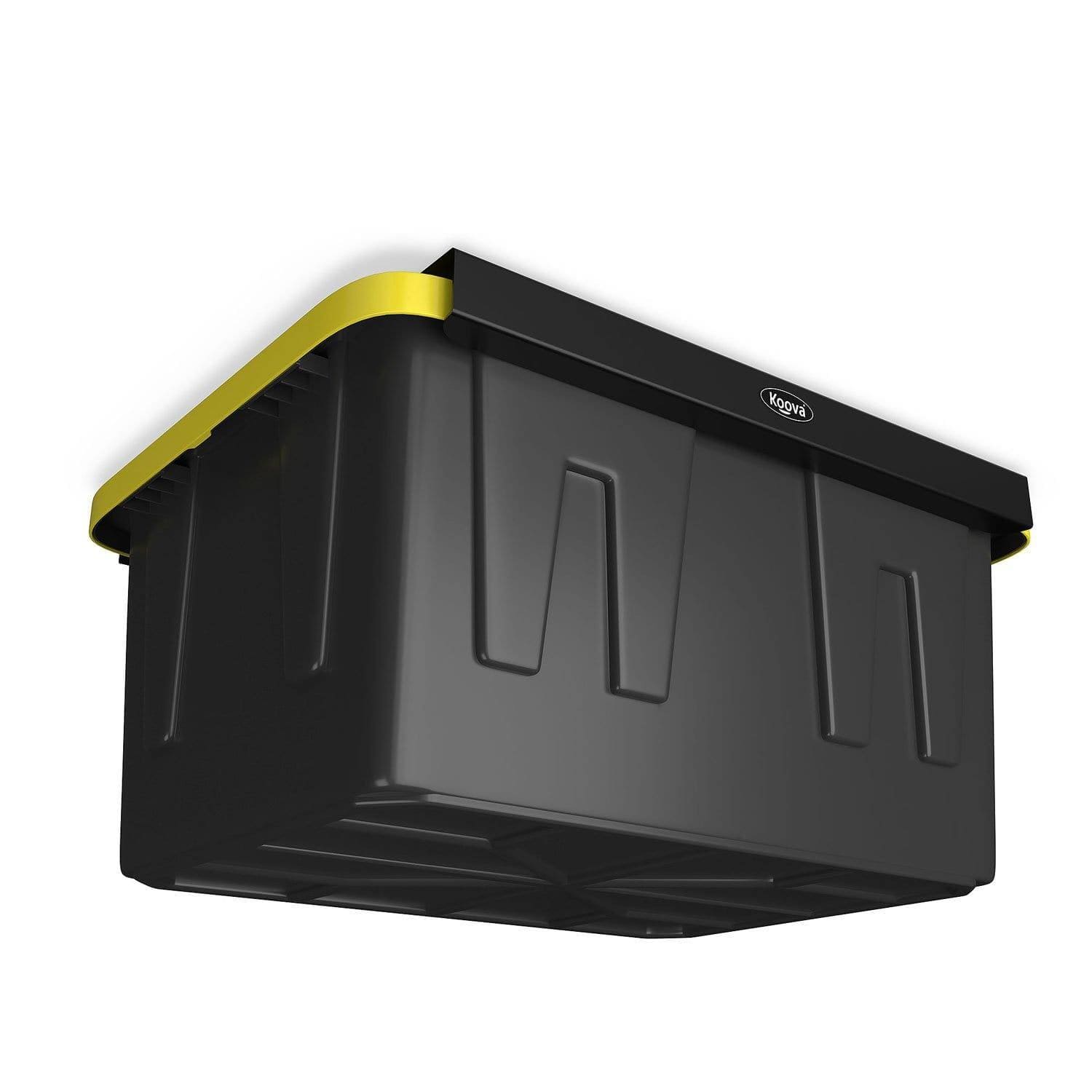 Koova Wall Mount Garage Tote Rack Storage System (3-Piece Set), Black