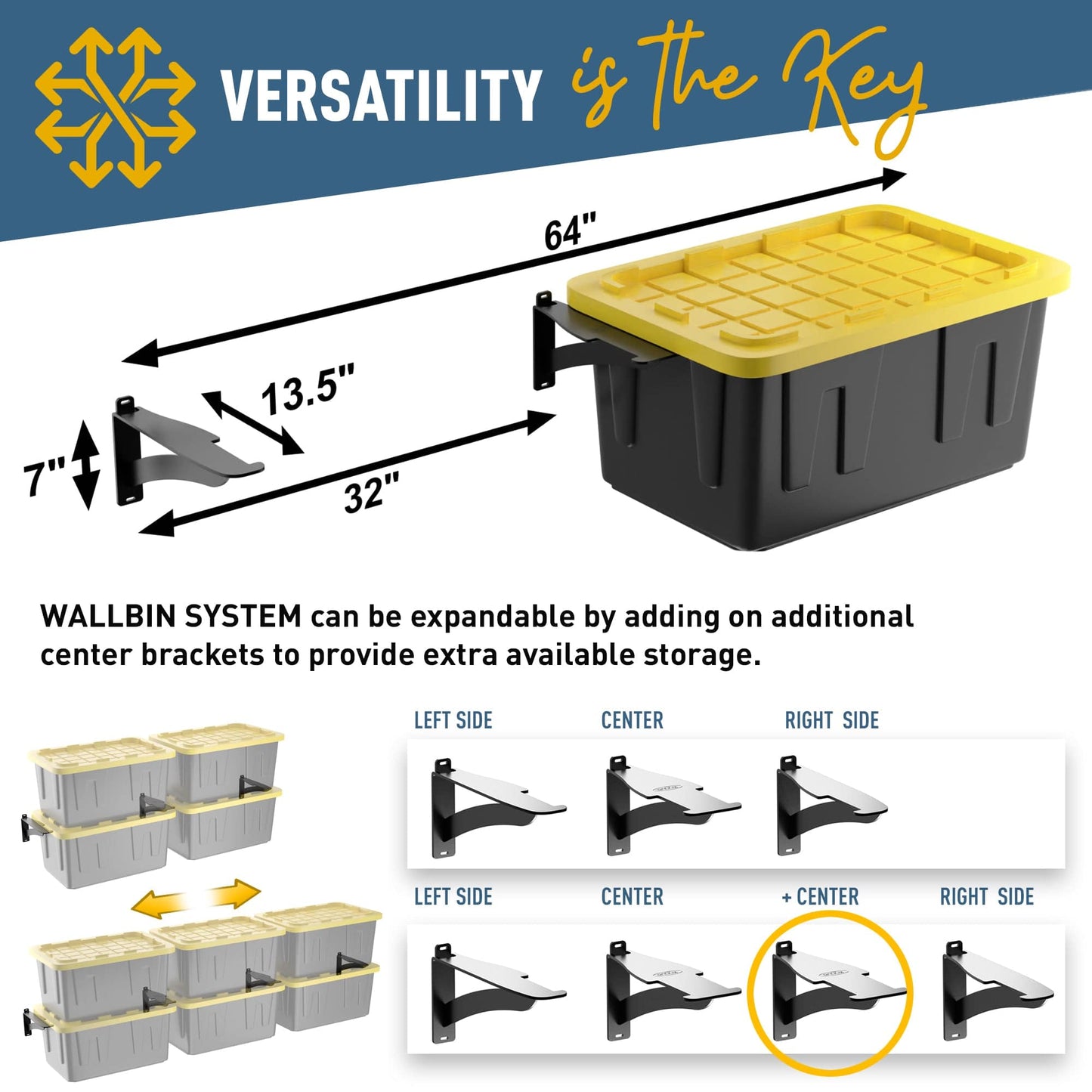 Wall Bin Storage System for Garage or Shed Organization