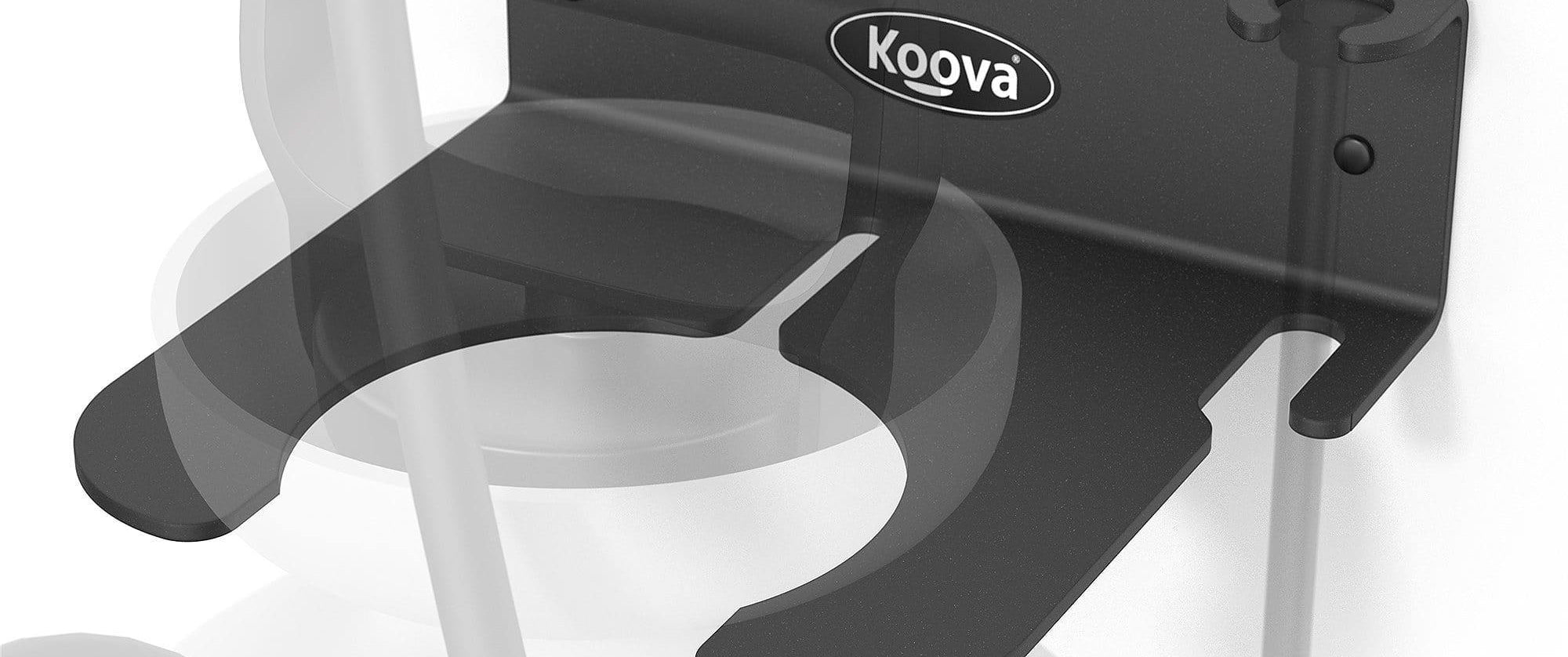 Koova wall mounted lawn and garden pressure sprayer mount holder for the garage or shed - ghost