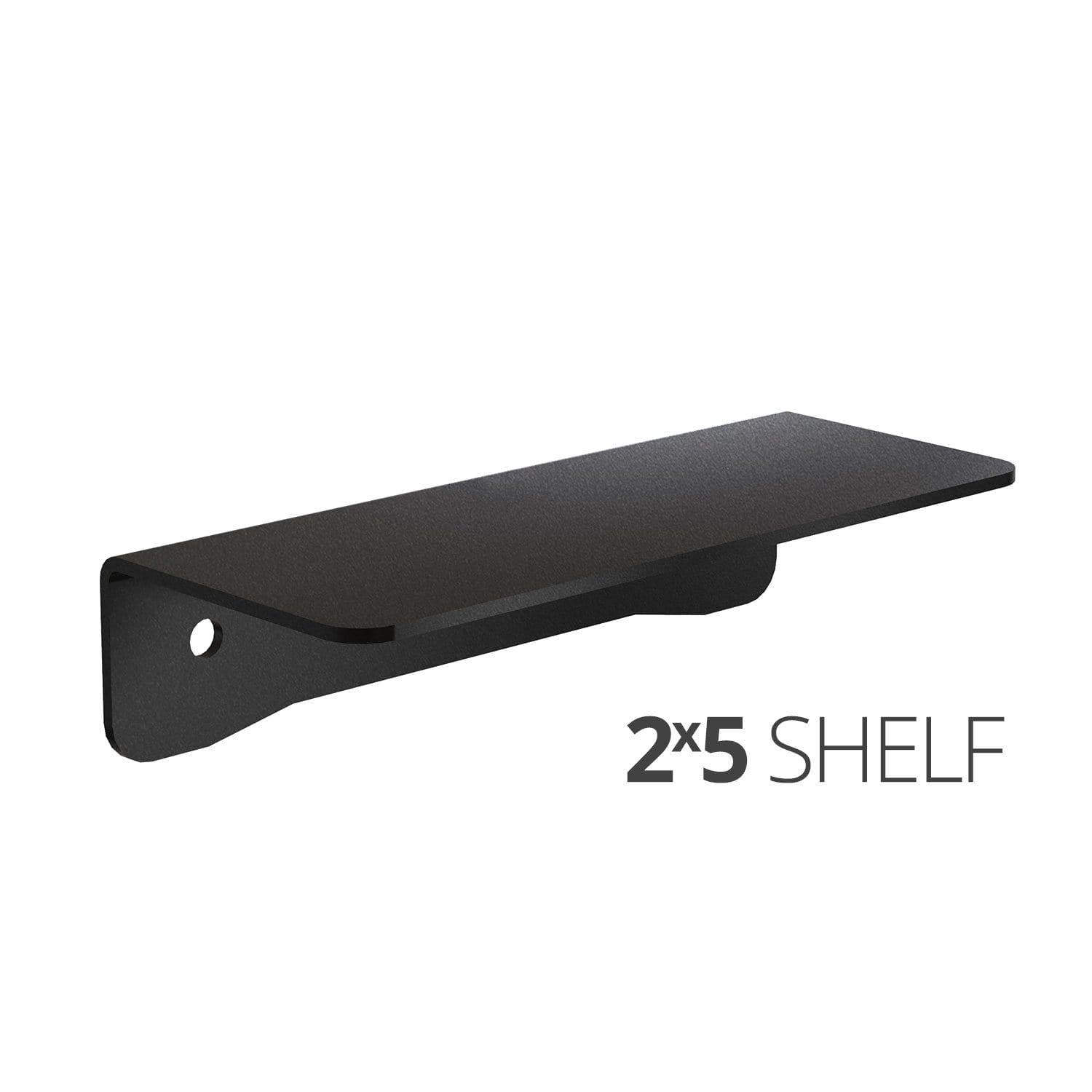 Small wall mounted shelves for home, office and garage - 2x5 angle