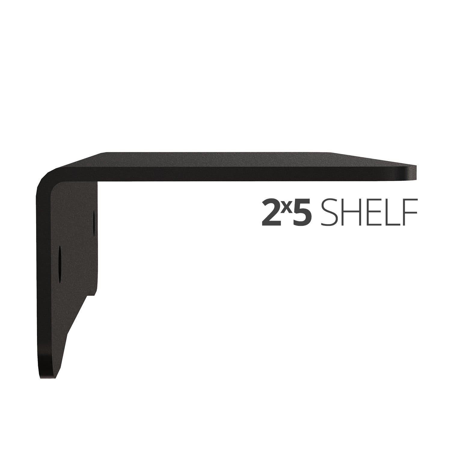 Small wall mounted shelves for home, office and garage - 2x5 side