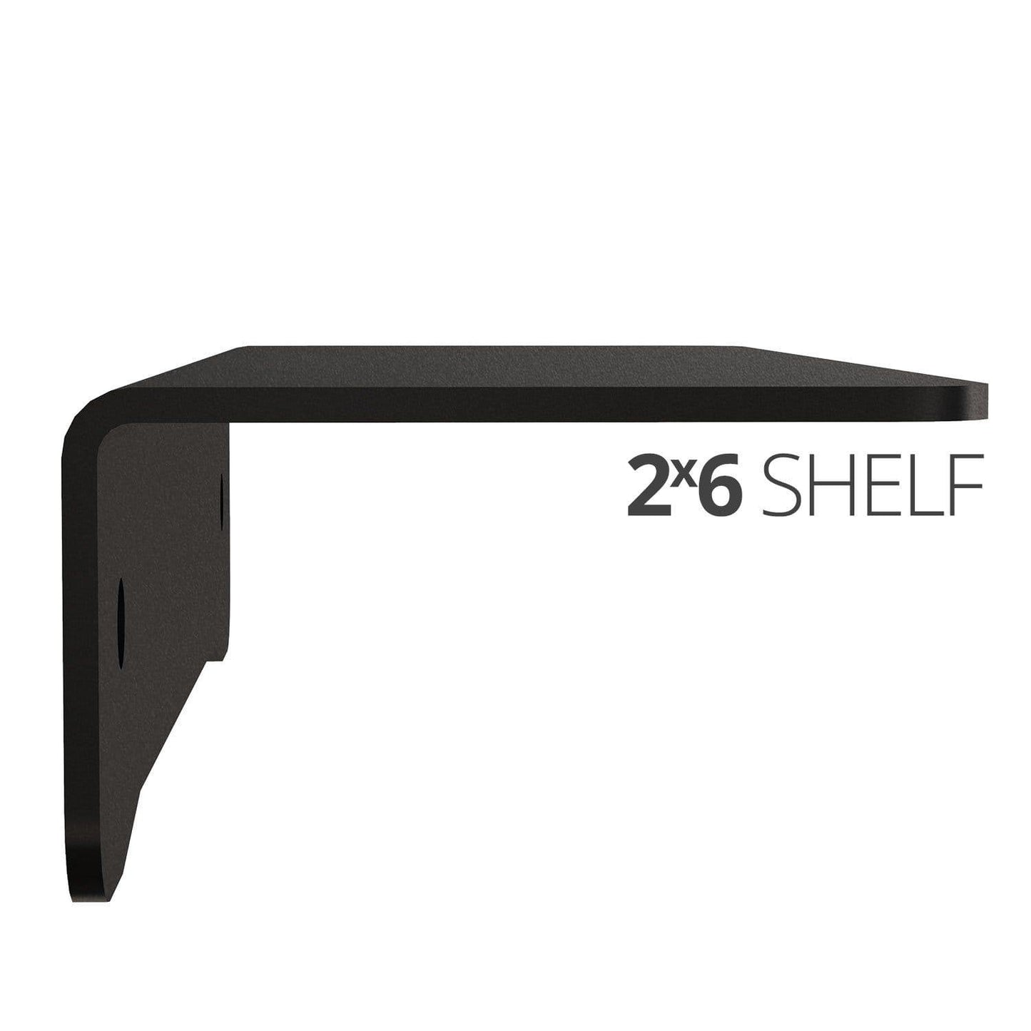 Small wall mounted shelves for home, office and garage - 2x6 side