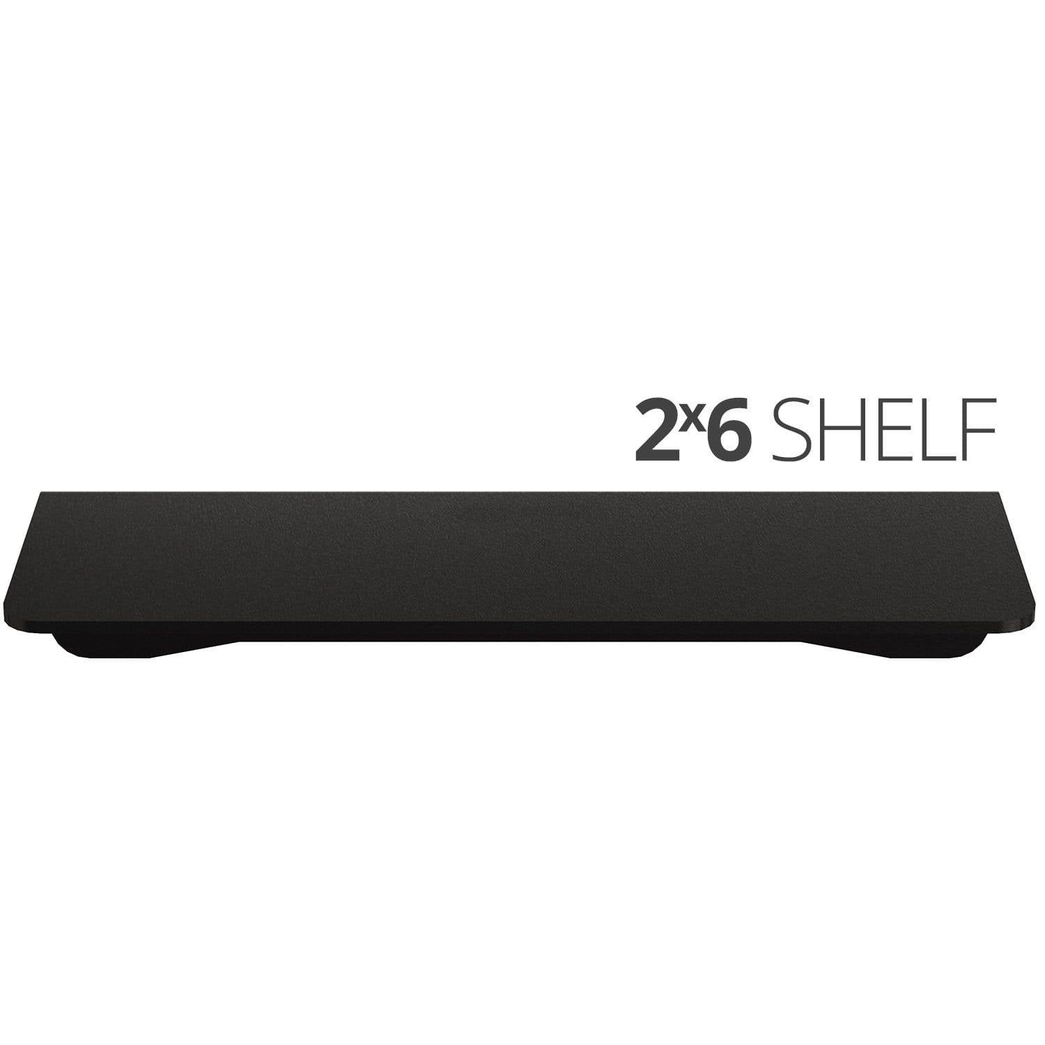 Small wall mounted shelves for home, office and garage - 2x6 top