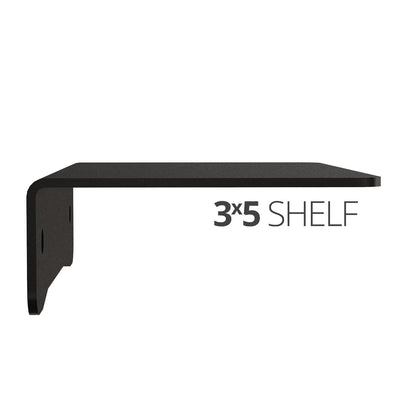 Small wall mounted shelf for home, office and garage - 3x5 side