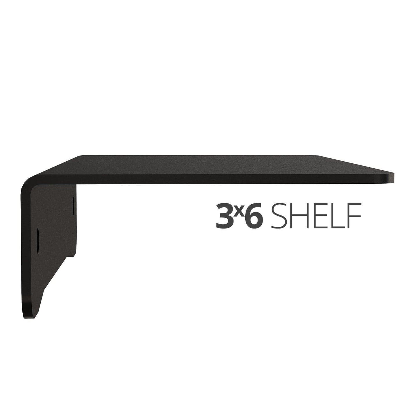 Small wall mounted shelf for home, office and garage - 3x6 side