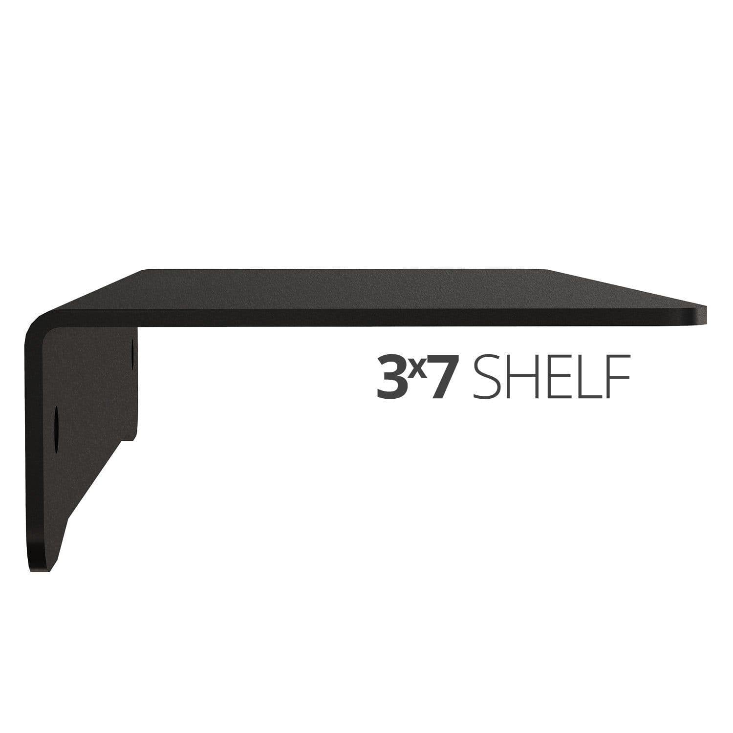 Small wall mounted shelf for home, office and garage - 3x7 side