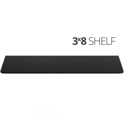 Small wall mounted shelf for home, office and garage - 3x8 top