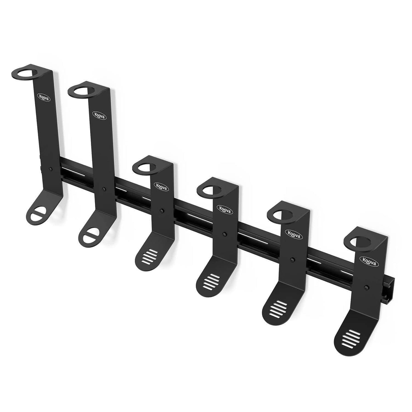 Wall mounted fishing rod rack for spinning and offshore fishing poles