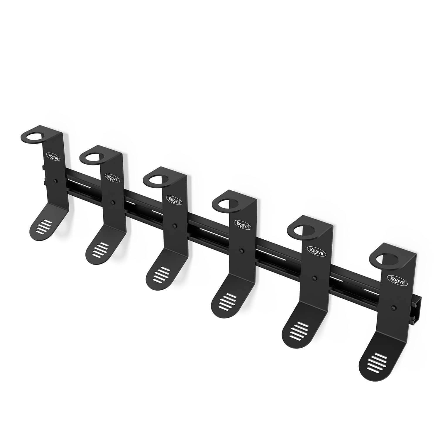 Wall mounted fishing rod rack for spinning fishing poles